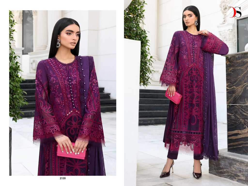 Deepsy Maria B Premium Embroidered Vol 5 Chiffon Cotton Salwar Suit Catalog 6 Pcs (9) Deepsy Maria B Premium Embroidered Vol 5 Chiffon Cotton Salwar Suit Catalog 6 Pcs - Image 10