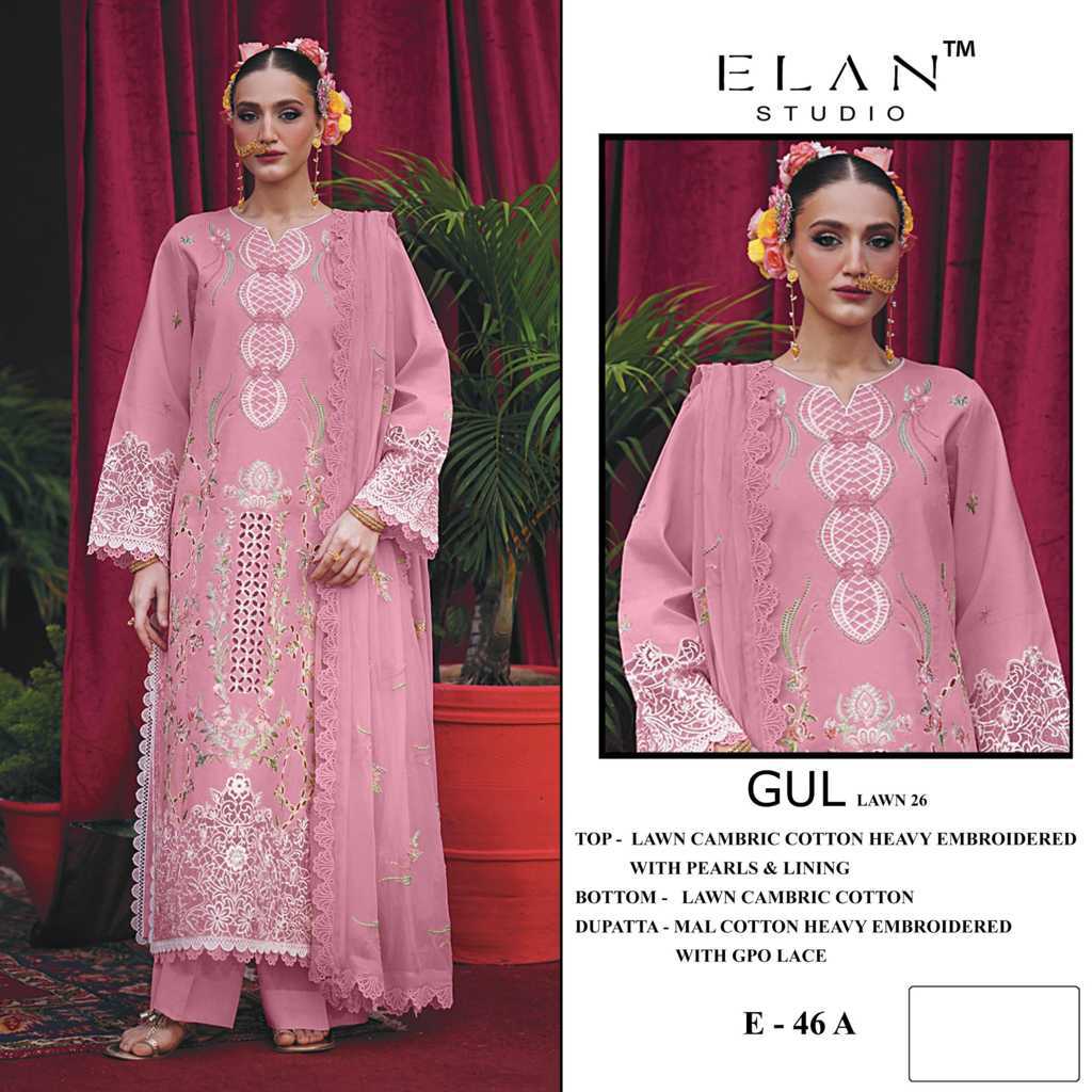 Elan Studio E 46 A-D Cotton Salwar Suit Catalog 4 Pcs (1) Elan Studio E 46 A-D Cotton Salwar Suit Catalog 4 Pcs - Image 2