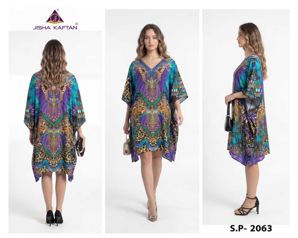 Jelite Silk Poncho Kaftan Vol 8 Kurti Catalog 8 Pcs (8) Jelite Silk Poncho Kaftan Vol 8 Kurti Catalog 8 Pcs - Image 9