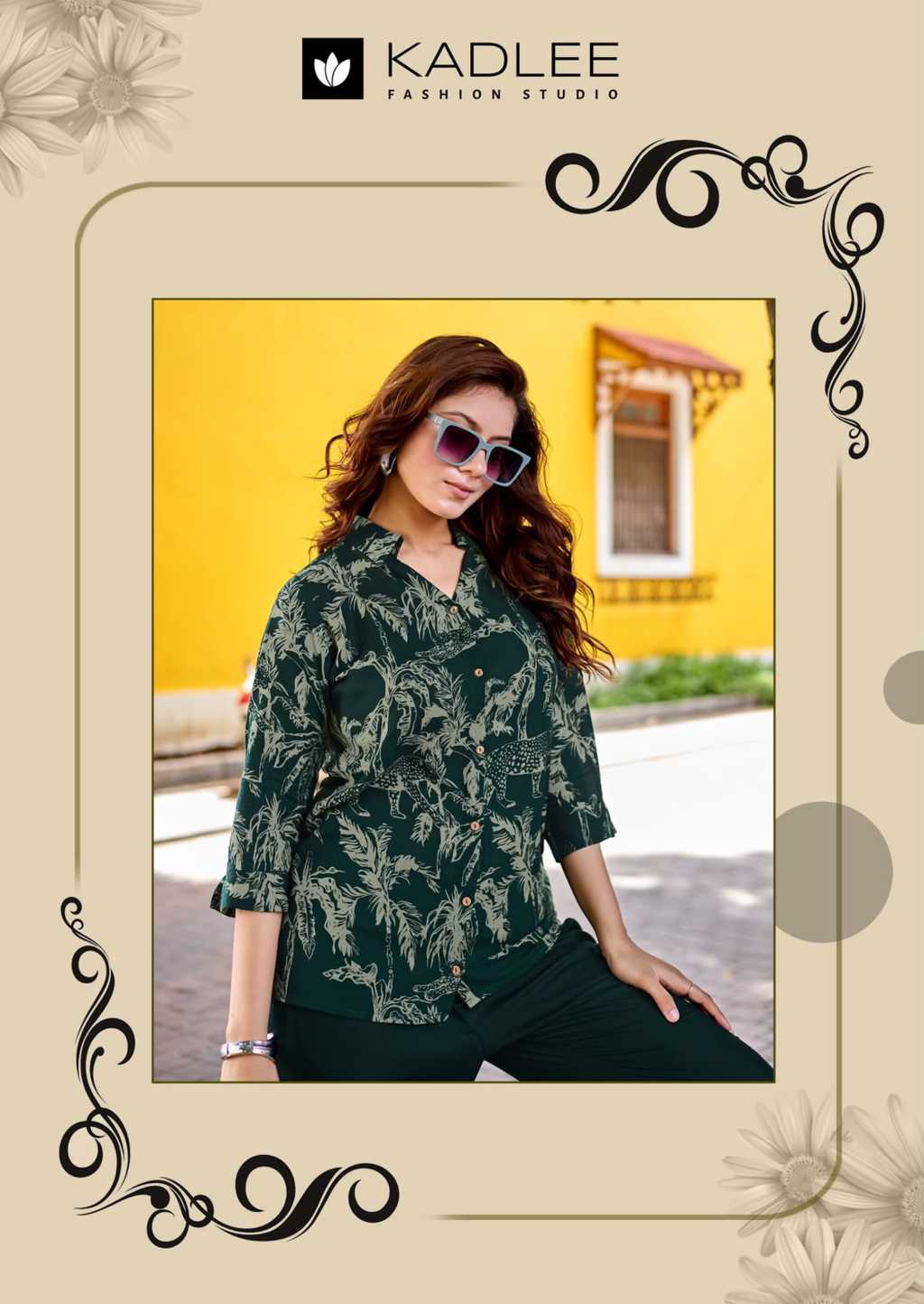 Kadlee Aaru Rayon Kurti with Bottom Catalog 5 Pcs (4) Kadlee Aaru Rayon Kurti with Bottom Catalog 5 Pcs - Image 5