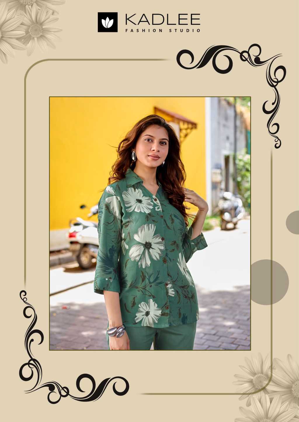 Kadlee Aaru Rayon Kurti with Bottom Catalog 5 Pcs (8) Kadlee Aaru Rayon Kurti with Bottom Catalog 5 Pcs - Image 9
