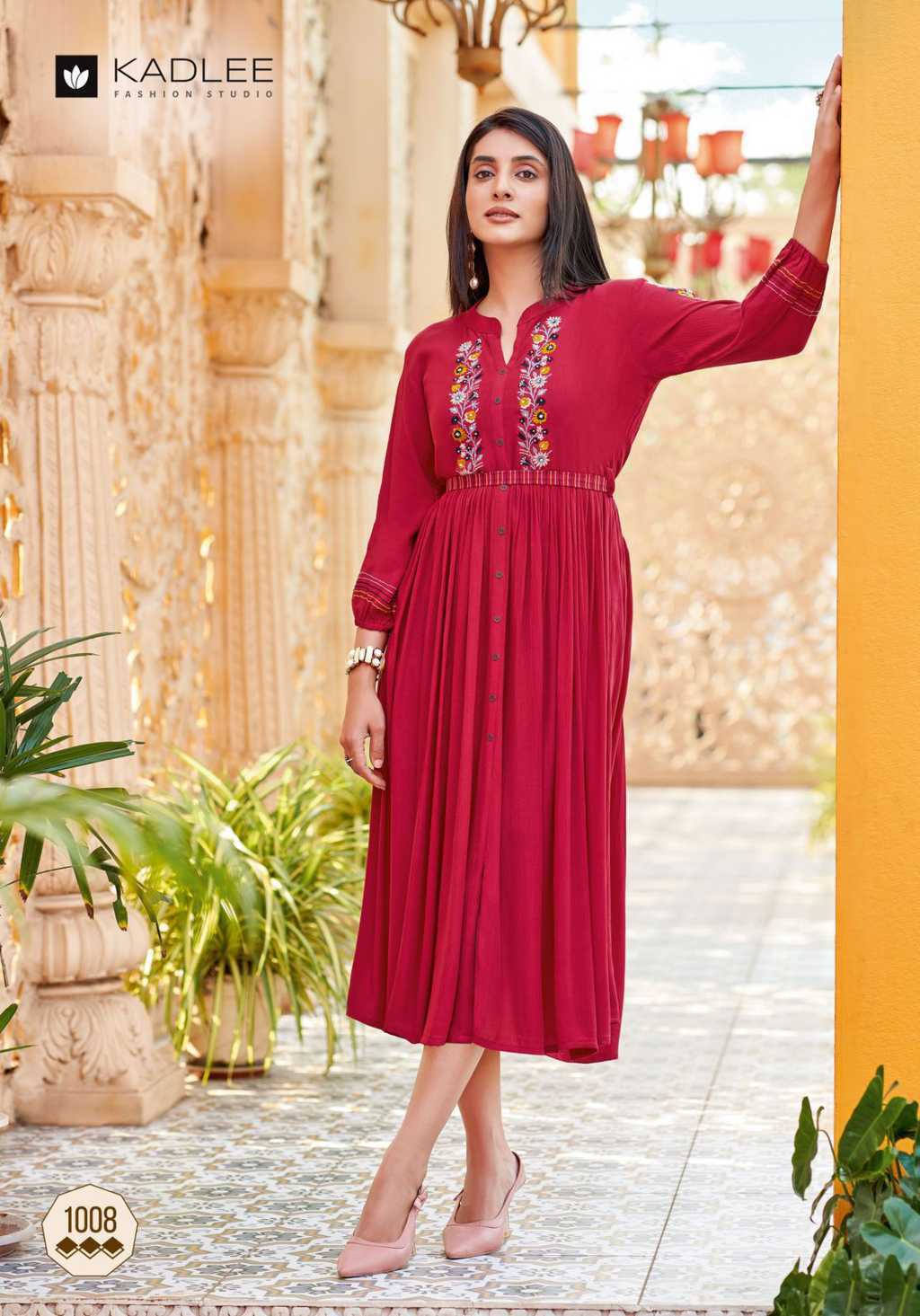 Kadlee Aashmin Vol 2 Rayon Kurti Catalog 6 Pcs (4) Kadlee Aashmin Vol 2 Rayon Kurti Catalog 6 Pcs - Image 5
