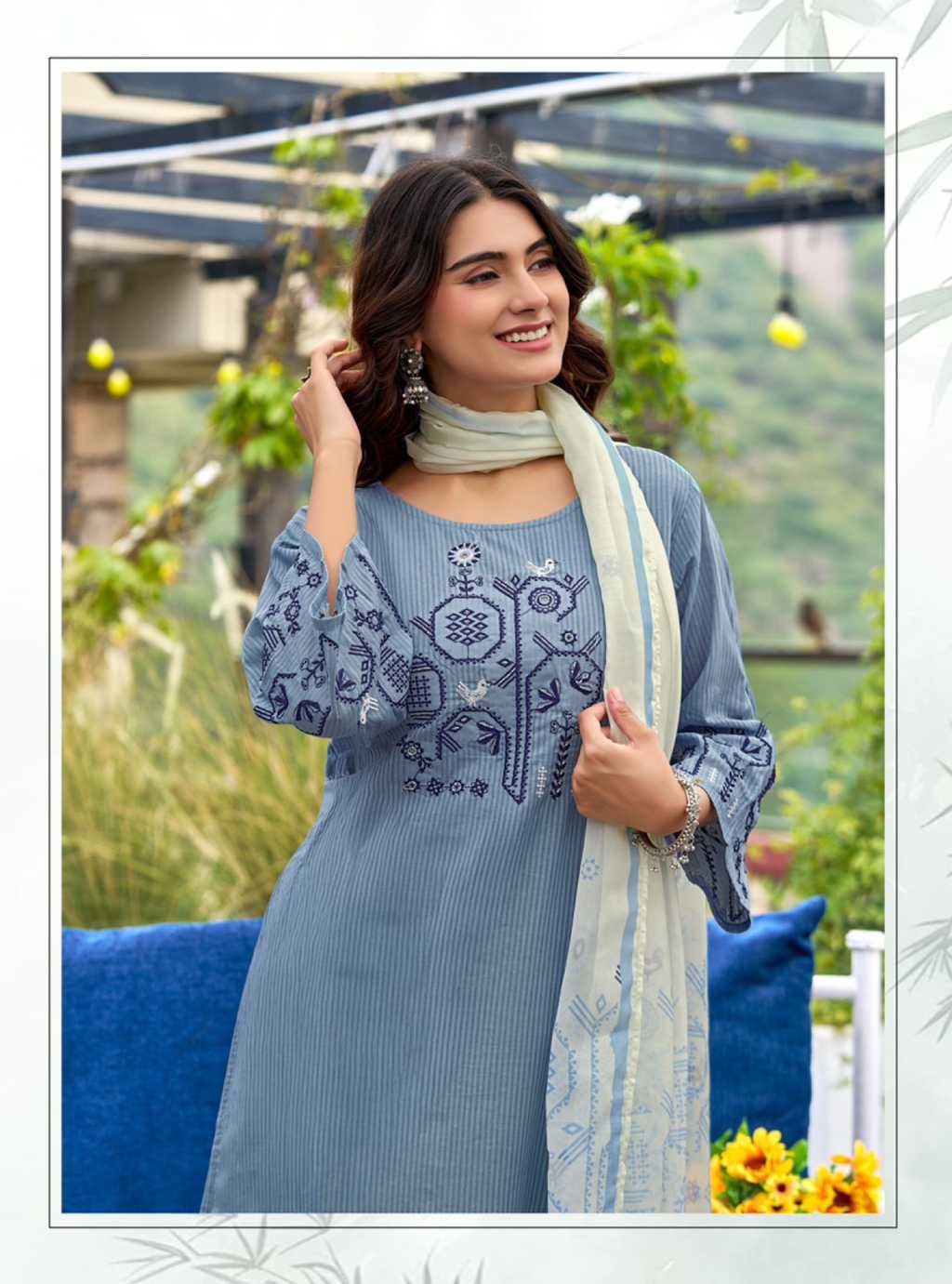 Kadlee Deeva Cotton Kurti with Dupatta Bottom Catalog 5 Pcs (2) Kadlee Deeva Cotton Kurti with Dupatta Bottom Catalog 5 Pcs - Image 3