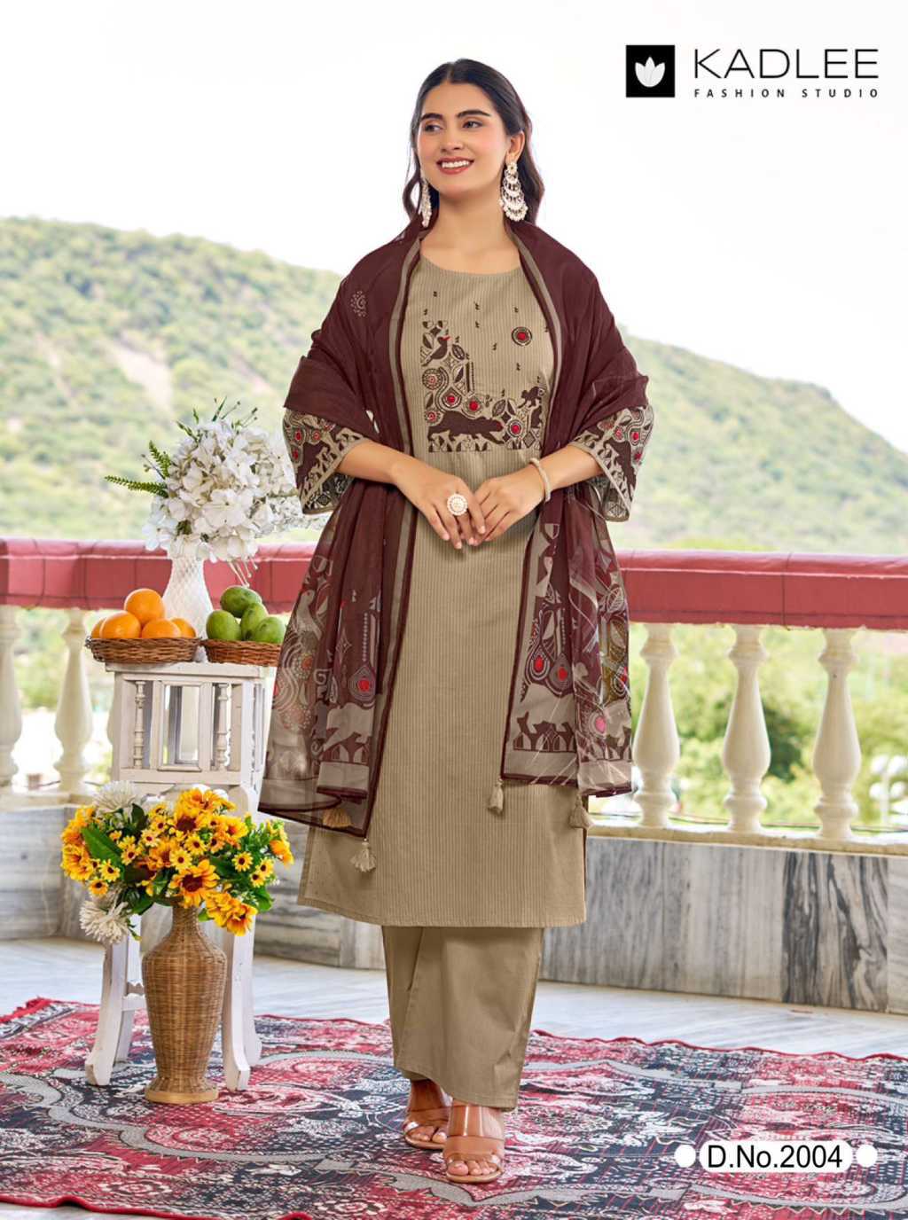 Kadlee Deeva Cotton Kurti with Dupatta Bottom Catalog 5 Pcs (5) Kadlee Deeva Cotton Kurti with Dupatta Bottom Catalog 5 Pcs - Image 6
