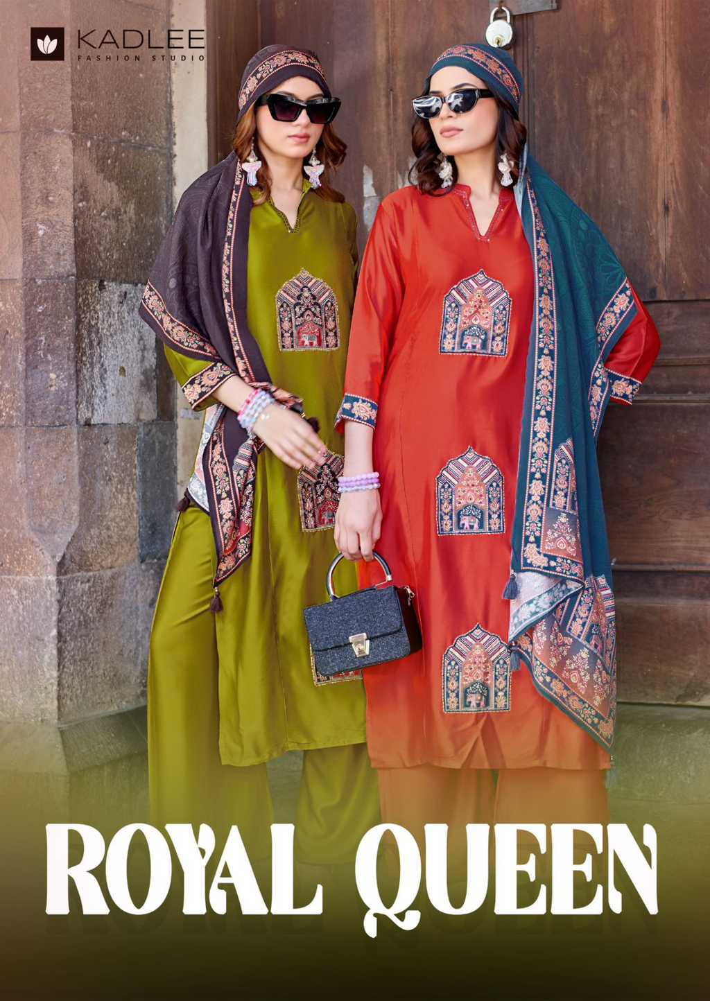 Kadlee Royal Queen Silk Kurti with Dupatta Bottom Catalog 4 Pcs (1) Kadlee Royal Queen Silk Kurti with Dupatta Bottom Catalog 4 Pcs - Image 2