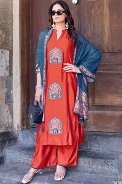 Kadlee Royal Queen Silk Kurti with Dupatta Bottom Catalog 4 Pcs 247x371 - Surat Fabrics