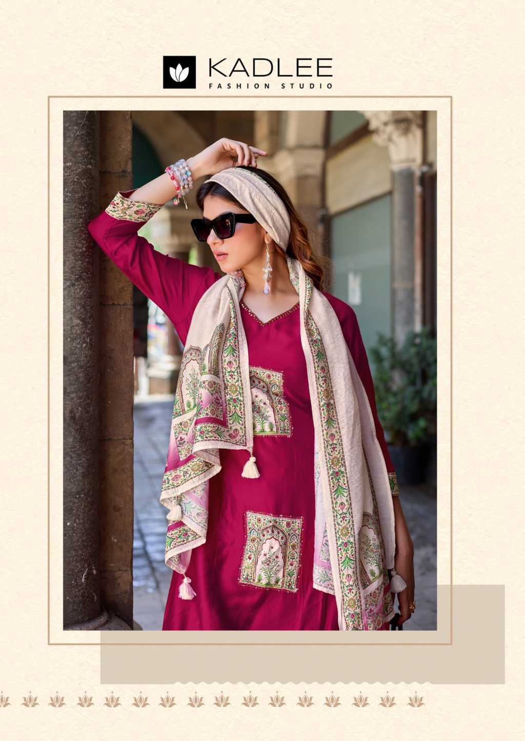 Kadlee Royal Queen Silk Kurti with Dupatta Bottom Catalog 4 Pcs (4) Kadlee Royal Queen Silk Kurti with Dupatta Bottom Catalog 4 Pcs - Image 5