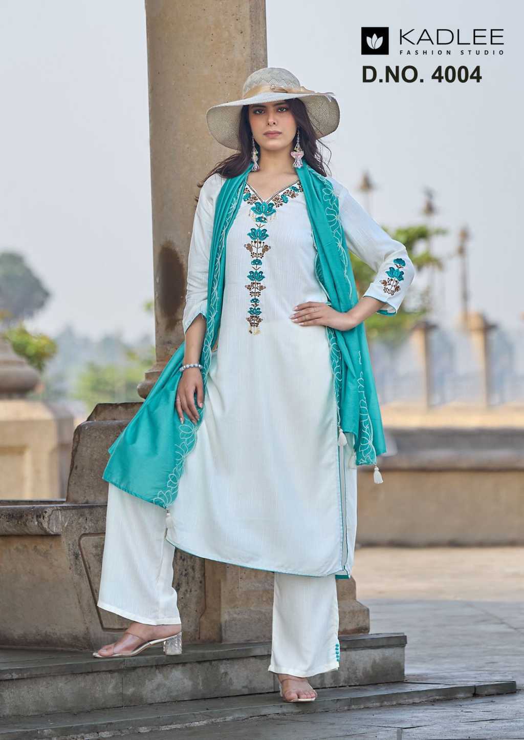 Kadlee Sangini Rayon Kurti with Dupatta Bottom Catalog 6 Pcs (6) Kadlee Sangini Rayon Kurti with Dupatta Bottom Catalog 6 Pcs - Image 7