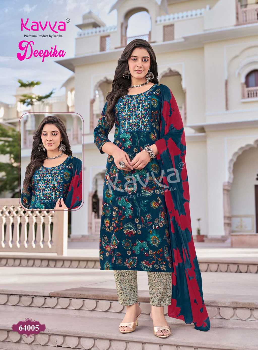 Kavya Deepika Vol 64 Fancy Readymade Suit Catalog 10 Pcs (6) Kavya Deepika Vol 64 Fancy Readymade Suit Catalog 10 Pcs - Image 7