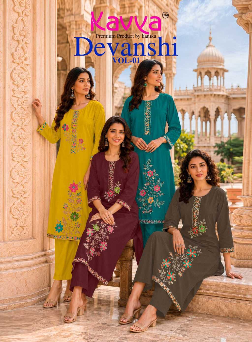 Kavya Devanshi Vol 1 Cotton Kurti with Bottom Catalog 10 Pcs (1) Kavya Devanshi Vol 1 Cotton Kurti with Bottom Catalog 10 Pcs - Image 2