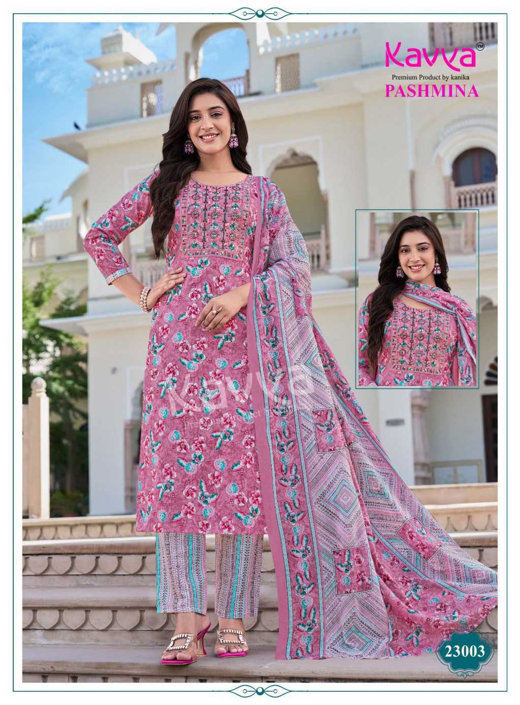 Kavya Pashmina Vol 23 Cotton Readymade Suit Catalog 10 Pcs (3) Kavya Pashmina Vol 23 Cotton Readymade Suit Catalog 10 Pcs - Image 4