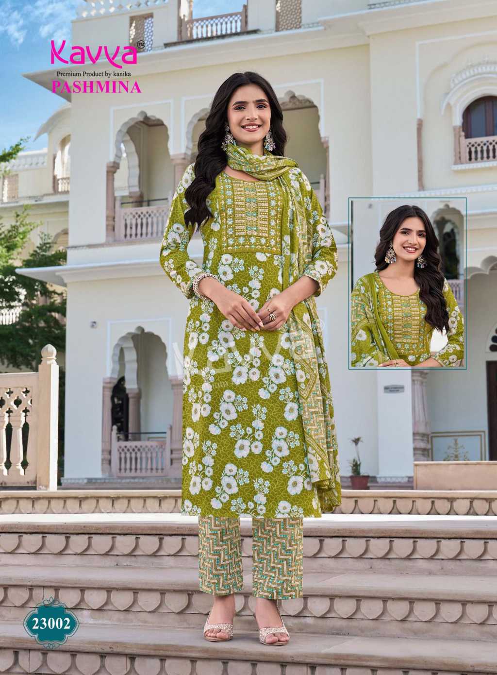 Kavya Pashmina Vol 23 Cotton Readymade Suit Catalog 10 Pcs (4) Kavya Pashmina Vol 23 Cotton Readymade Suit Catalog 10 Pcs - Image 5