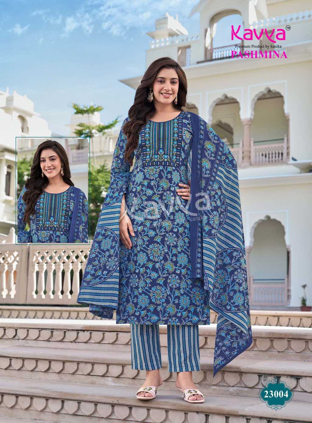 Kavya Pashmina Vol 23 Cotton Readymade Suit Catalog 10 Pcs (5) Kavya Pashmina Vol 23 Cotton Readymade Suit Catalog 10 Pcs - Image 6