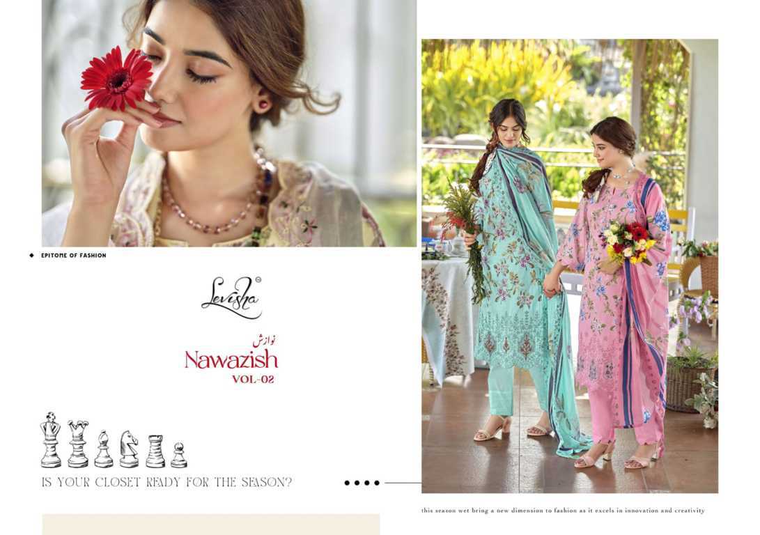 Levisha Nawazish Vol 2 Cotton Salwar Suit Catalog 6 Pcs (5) Levisha Nawazish Vol 2 Cotton Salwar Suit Catalog 6 Pcs - Image 6