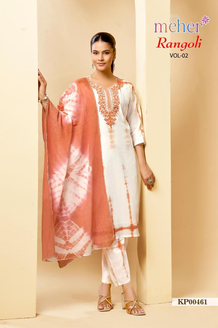 Meher Rangoli Vol 2 Cotton Kurti with Dupatta Bottom Catalog 6 Pcs (6) Meher Rangoli Vol 2 Cotton Kurti with Dupatta Bottom Catalog 6 Pcs - Image 7