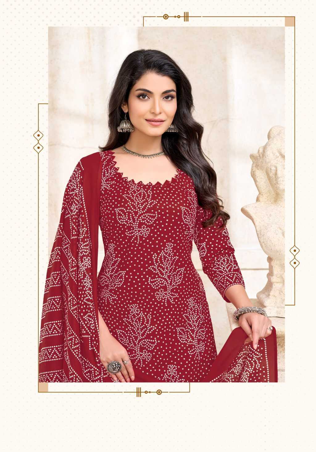 Miss World Choice Bandhani Special Vol 21 Cotton Readymade Suit Catalog 10 Pcs (3) Miss World Choice Bandhani Special Vol 21 Cotton Readymade Suit Catalog 10 Pcs - Image 4
