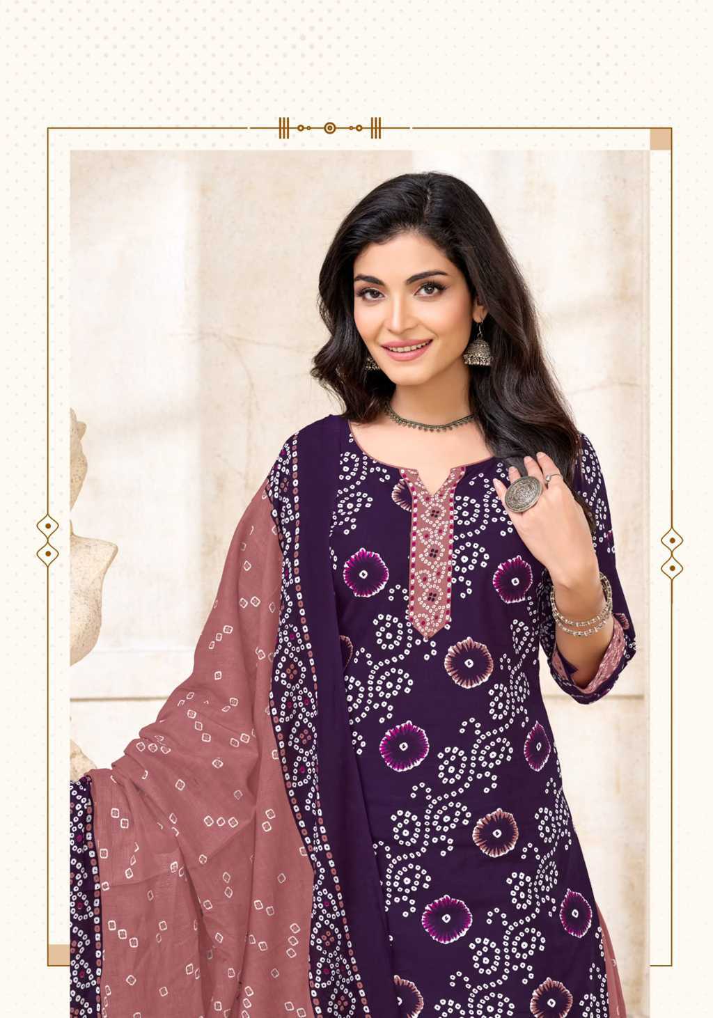 Miss World Choice Bandhani Special Vol 21 Cotton Readymade Suit Catalog 10 Pcs (5) Miss World Choice Bandhani Special Vol 21 Cotton Readymade Suit Catalog 10 Pcs - Image 6