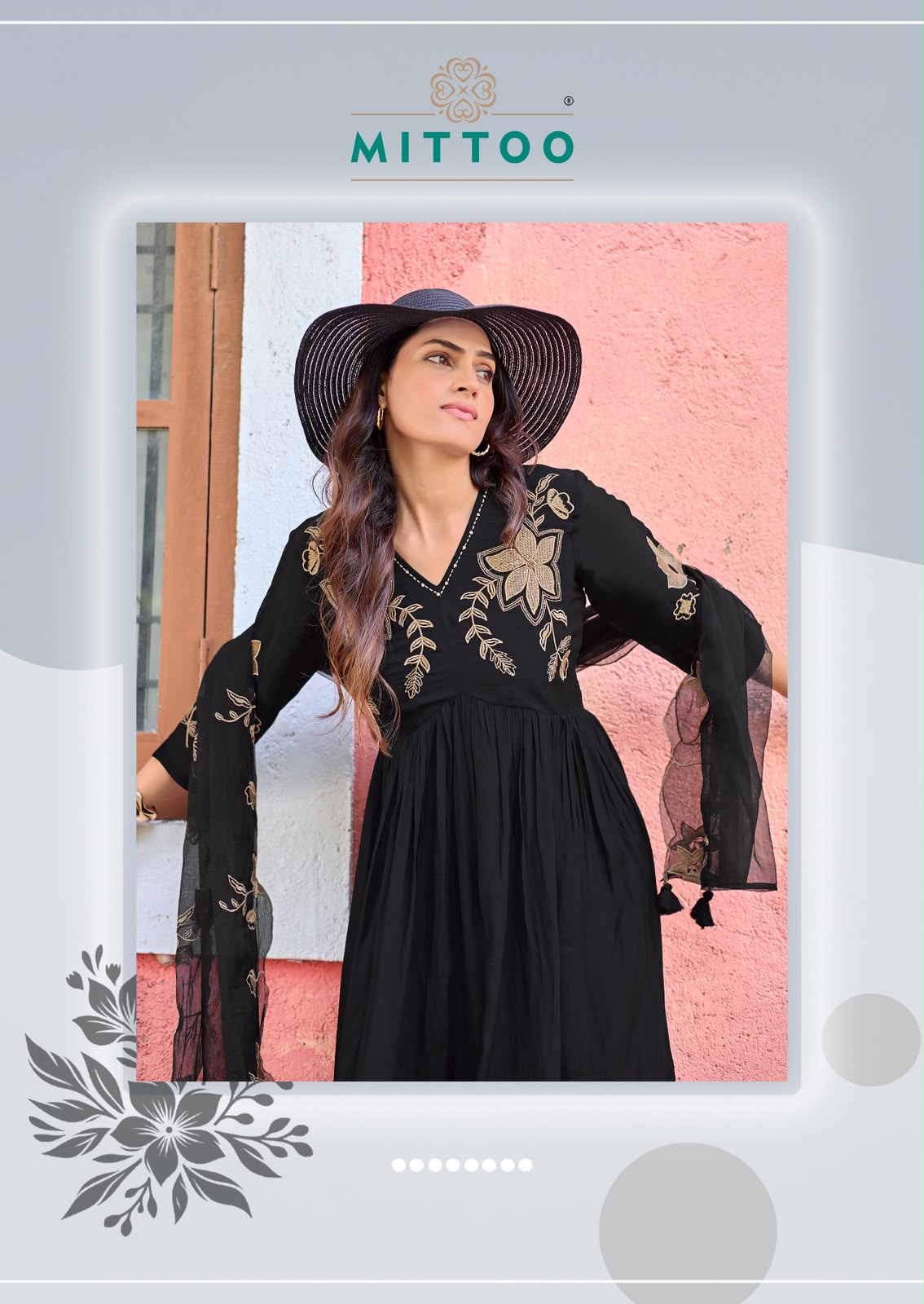 Mittoo Noorani Kurti with Dupatta Bottom Chanderi Catalog 4 Pcs (1) Mittoo Noorani Kurti with Dupatta Bottom Chanderi Catalog 4 Pcs - Image 2
