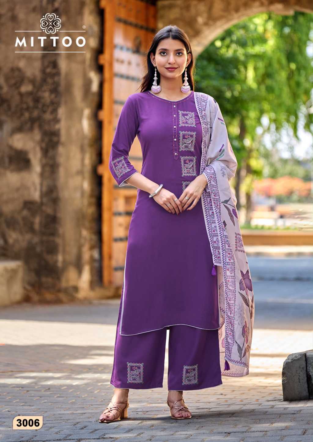 Mittoo Noorika Rayon Kurti with Dupatta Bottom Catalog 6 Pcs (9) Mittoo Noorika Rayon Kurti with Dupatta Bottom Catalog 6 Pcs - Image 10