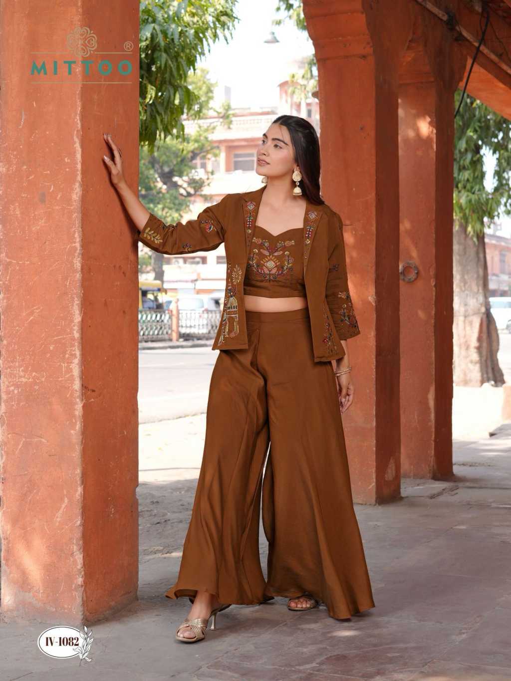 Mittoo Ruksat Kurti with Koti Bottom Chanderi Catalog 4 Pcs (2) Mittoo Ruksat Kurti with Koti Bottom Chanderi Catalog 4 Pcs - Image 3