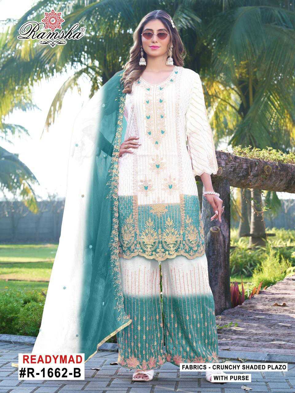 Ramsha R 1662 NX A-D with Purse Fancy Readymade Salwar Suit Catalog 4 Pcs (1) Ramsha R 1662 NX A-D with Purse Fancy Readymade Salwar Suit Catalog 4 Pcs - Image 2
