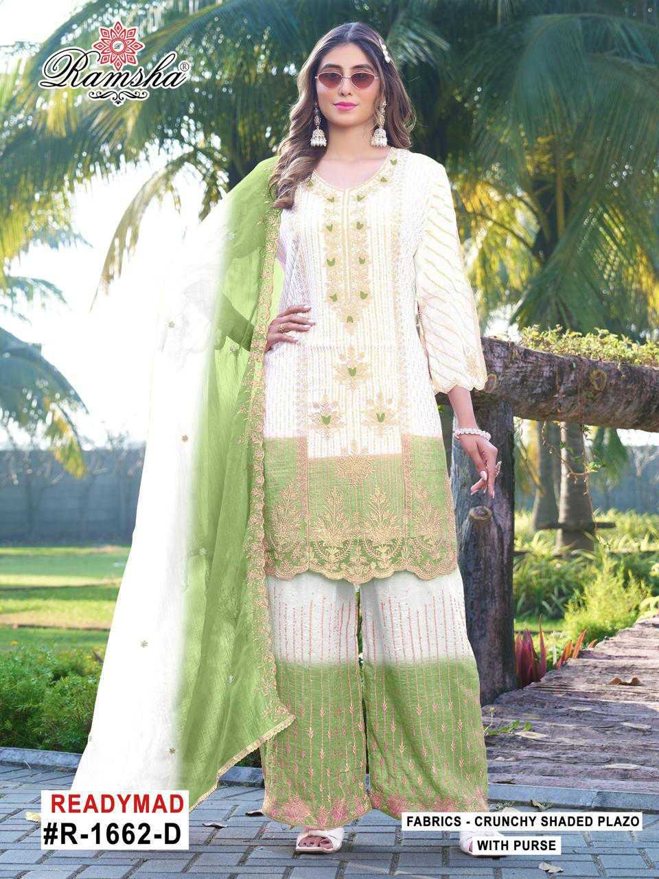 Ramsha R 1662 NX A-D with Purse Fancy Readymade Salwar Suit Catalog 4 Pcs (3) Ramsha R 1662 NX A-D with Purse Fancy Readymade Salwar Suit Catalog 4 Pcs - Image 4