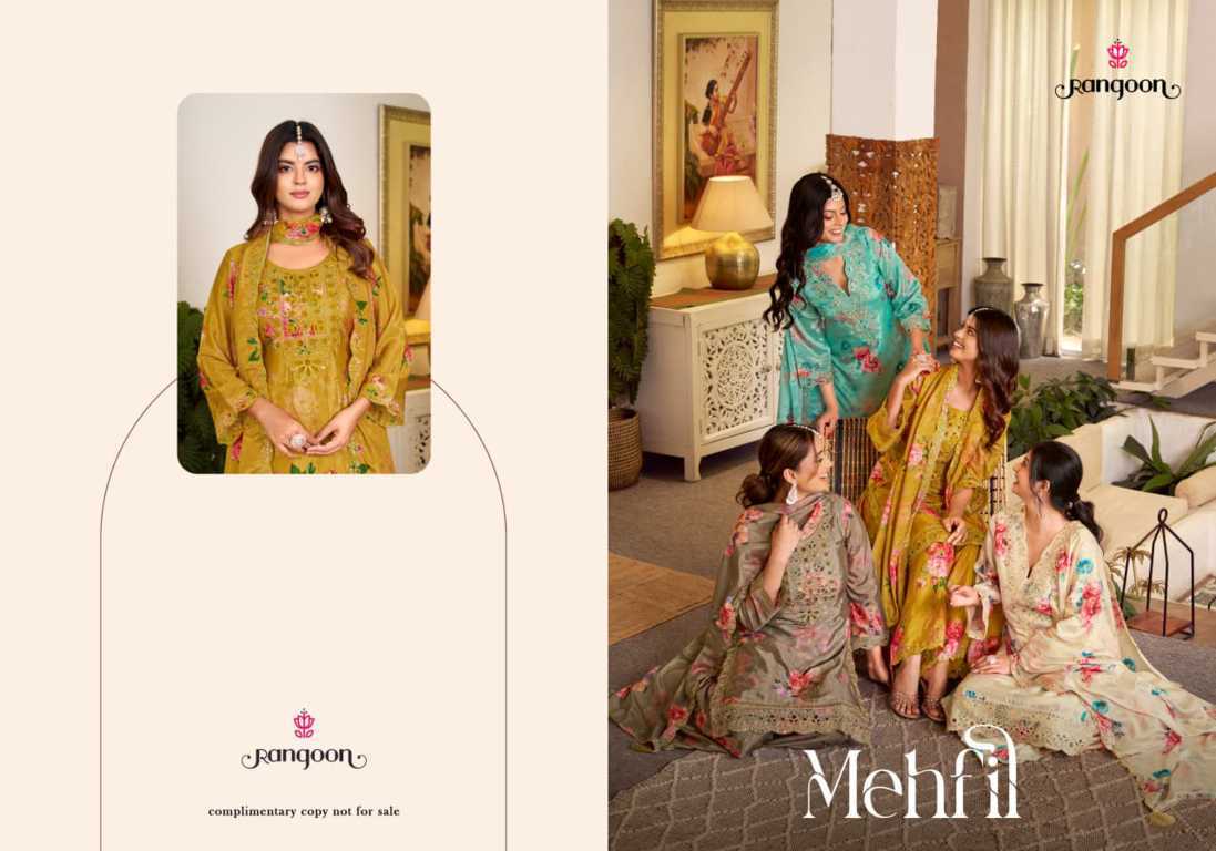 Rangoon Mehfil by Kessi Chinon Readymade Salwar Suit Catalog 4 Pcs (1) Rangoon Mehfil by Kessi Chinon Readymade Salwar Suit Catalog 4 Pcs - Image 2
