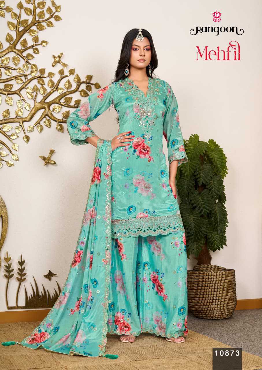 Rangoon Mehfil by Kessi Chinon Readymade Salwar Suit Catalog 4 Pcs (10) Rangoon Mehfil by Kessi Chinon Readymade Salwar Suit Catalog 4 Pcs - Image 11