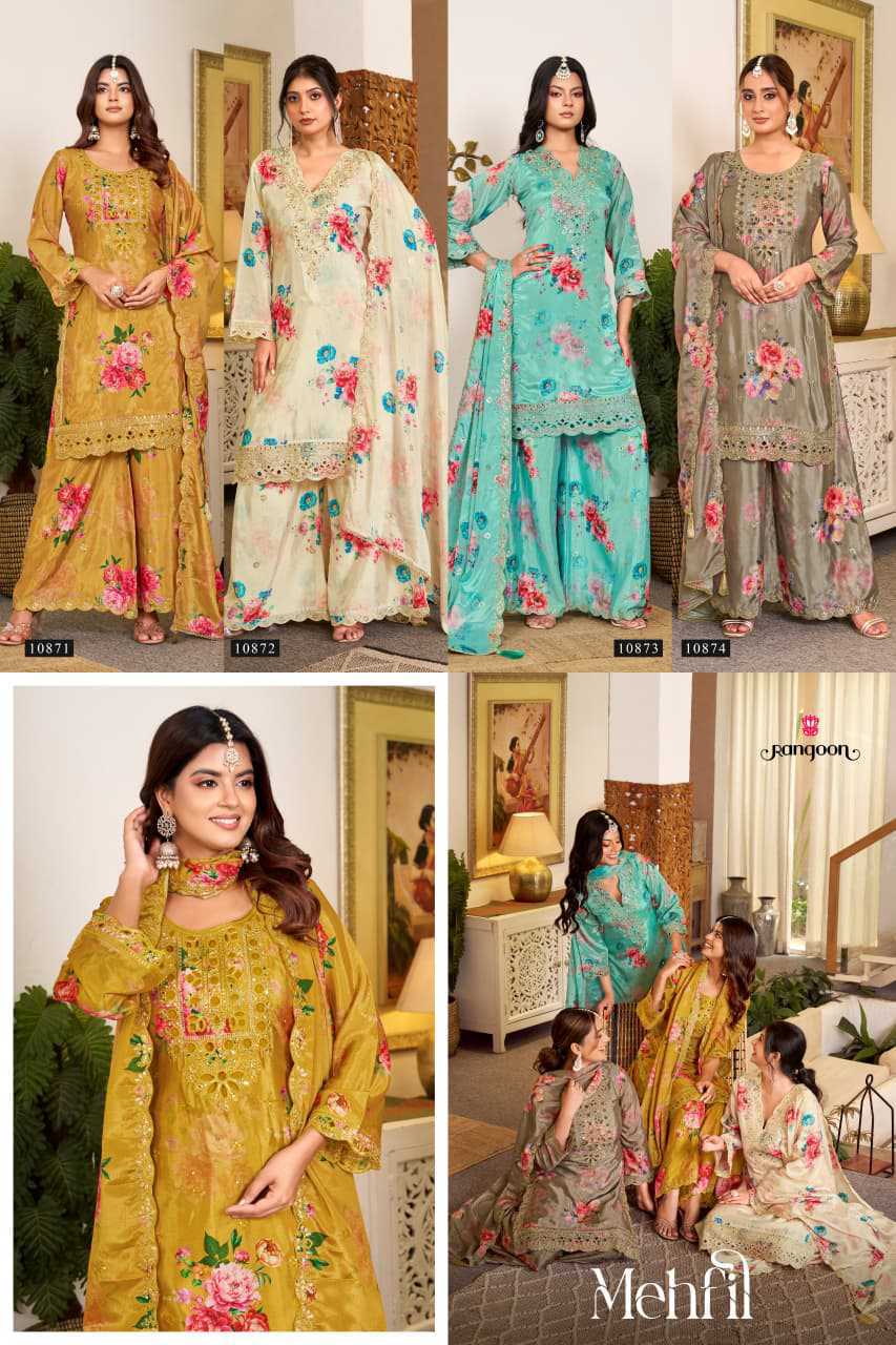 Rangoon Mehfil by Kessi Chinon Readymade Salwar Suit Catalog 4 Pcs (15) Rangoon Mehfil by Kessi Chinon Readymade Salwar Suit Catalog 4 Pcs - Image 16