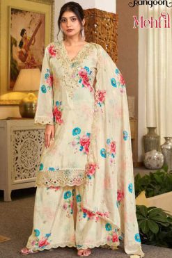 Rangoon Mehfil by Kessi Chinon Readymade Salwar Suit Catalog 4 Pcs