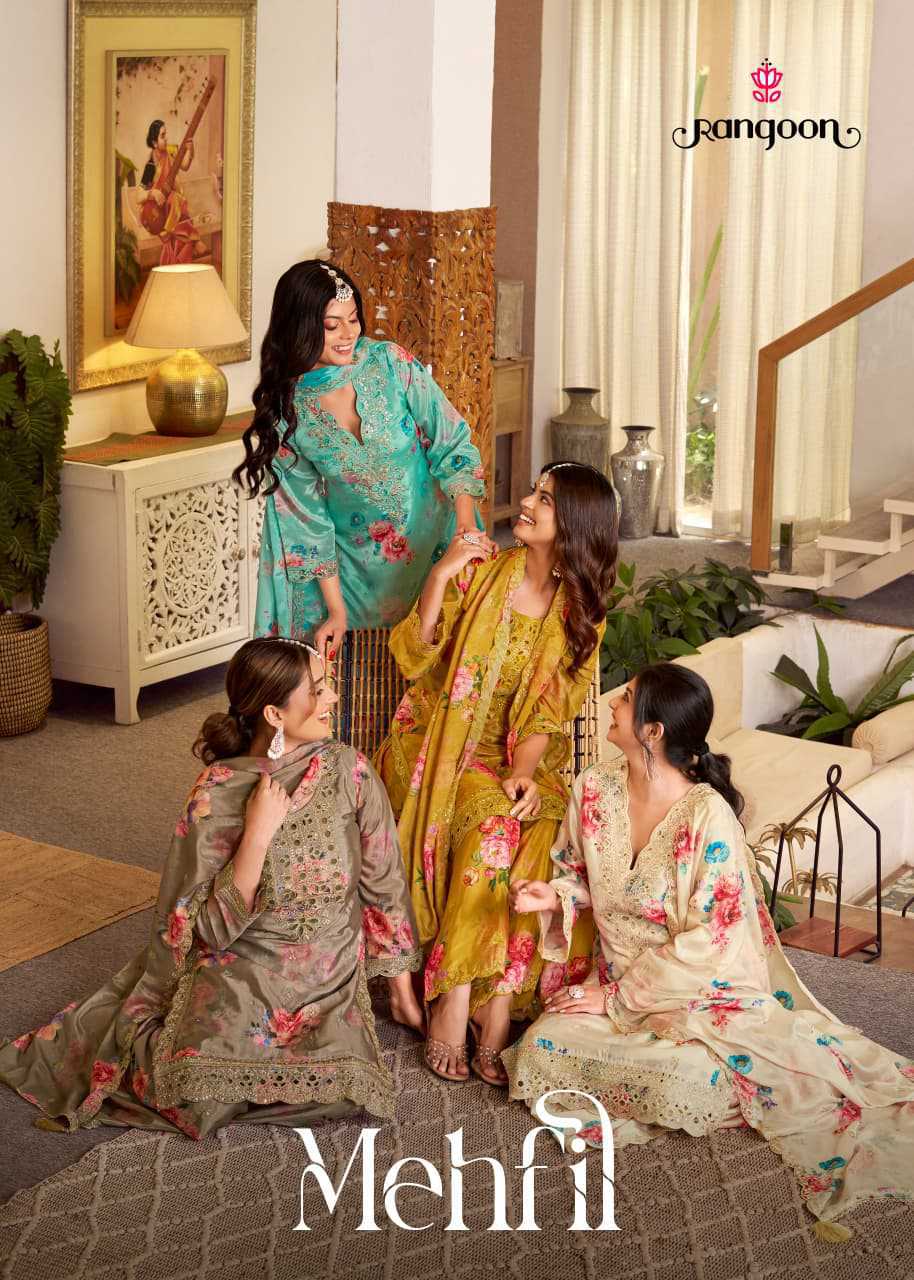 Rangoon Mehfil by Kessi Chinon Readymade Salwar Suit Catalog 4 Pcs (4) Rangoon Mehfil by Kessi Chinon Readymade Salwar Suit Catalog 4 Pcs - Image 5