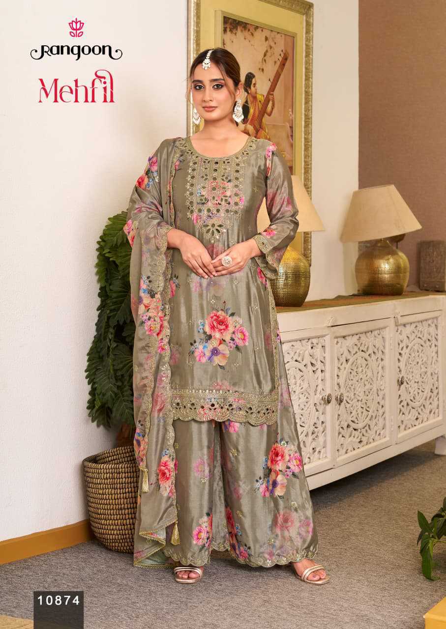 Rangoon Mehfil by Kessi Chinon Readymade Salwar Suit Catalog 4 Pcs (9) Rangoon Mehfil by Kessi Chinon Readymade Salwar Suit Catalog 4 Pcs - Image 10