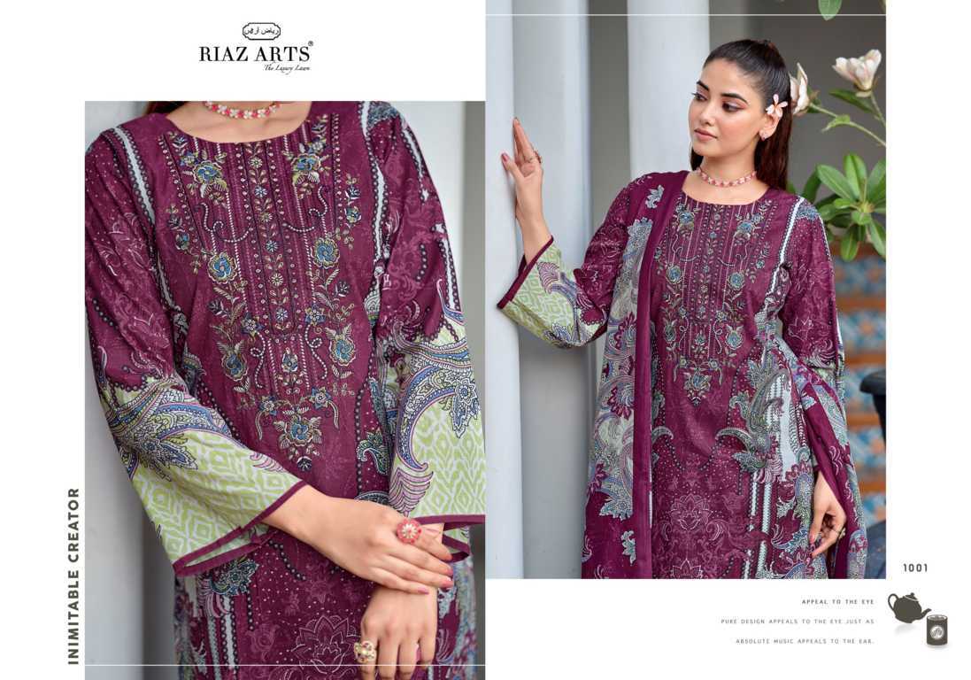 Riaz Arts Nayra Vol 43 by Mumtaz Arts Cotton Salwar Suit Catalog 8 Pcs (3) Riaz Arts Nayra Vol 43 by Mumtaz Arts Cotton Salwar Suit Catalog 8 Pcs - Image 4