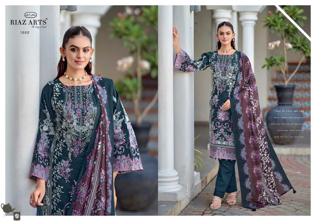 Riaz Arts Nayra Vol 43 by Mumtaz Arts Cotton Salwar Suit Catalog 8 Pcs (4) Riaz Arts Nayra Vol 43 by Mumtaz Arts Cotton Salwar Suit Catalog 8 Pcs - Image 5
