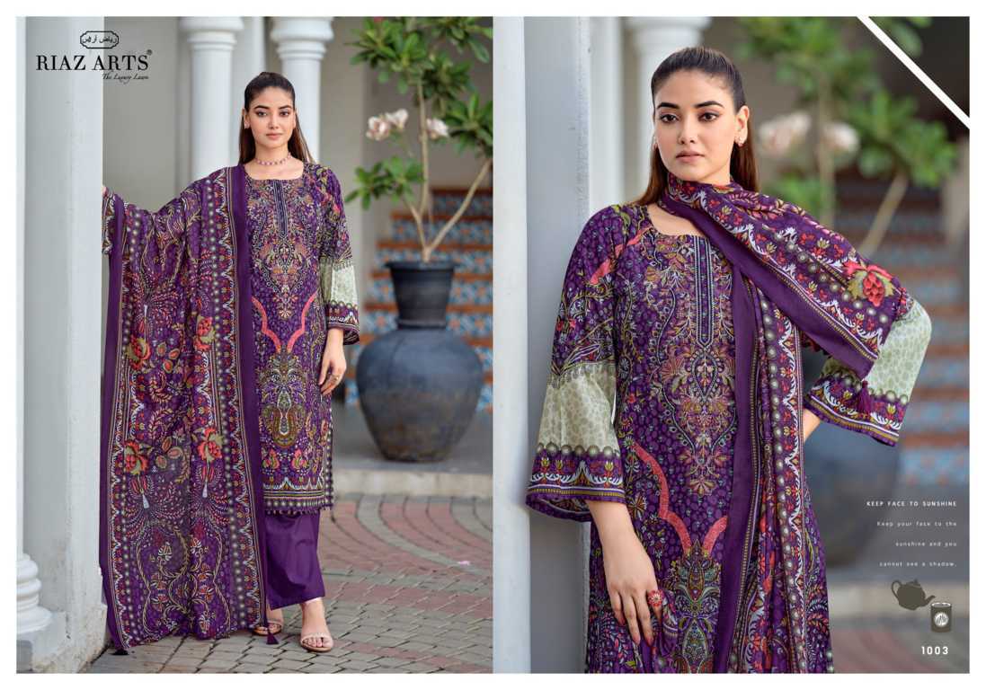 Riaz Arts Nayra Vol 43 by Mumtaz Arts Cotton Salwar Suit Catalog 8 Pcs (8) Riaz Arts Nayra Vol 43 by Mumtaz Arts Cotton Salwar Suit Catalog 8 Pcs - Image 9