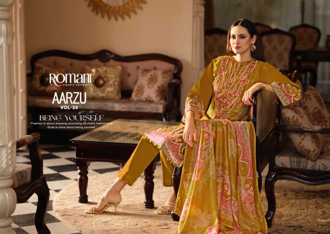 Romani Aarzu Vol 35 Cotton Salwar Suit Catalog 8 Pcs (11) Romani Aarzu Vol 35 Cotton Salwar Suit Catalog 8 Pcs - Image 12