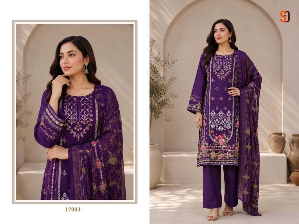 Shraddha Bin Saeed Lawn Collection Vol 17 Salwar Suit Catalog 6 Pcs (2) Shraddha Bin Saeed Lawn Collection Vol 17 Salwar Suit Catalog 6 Pcs - Image 3