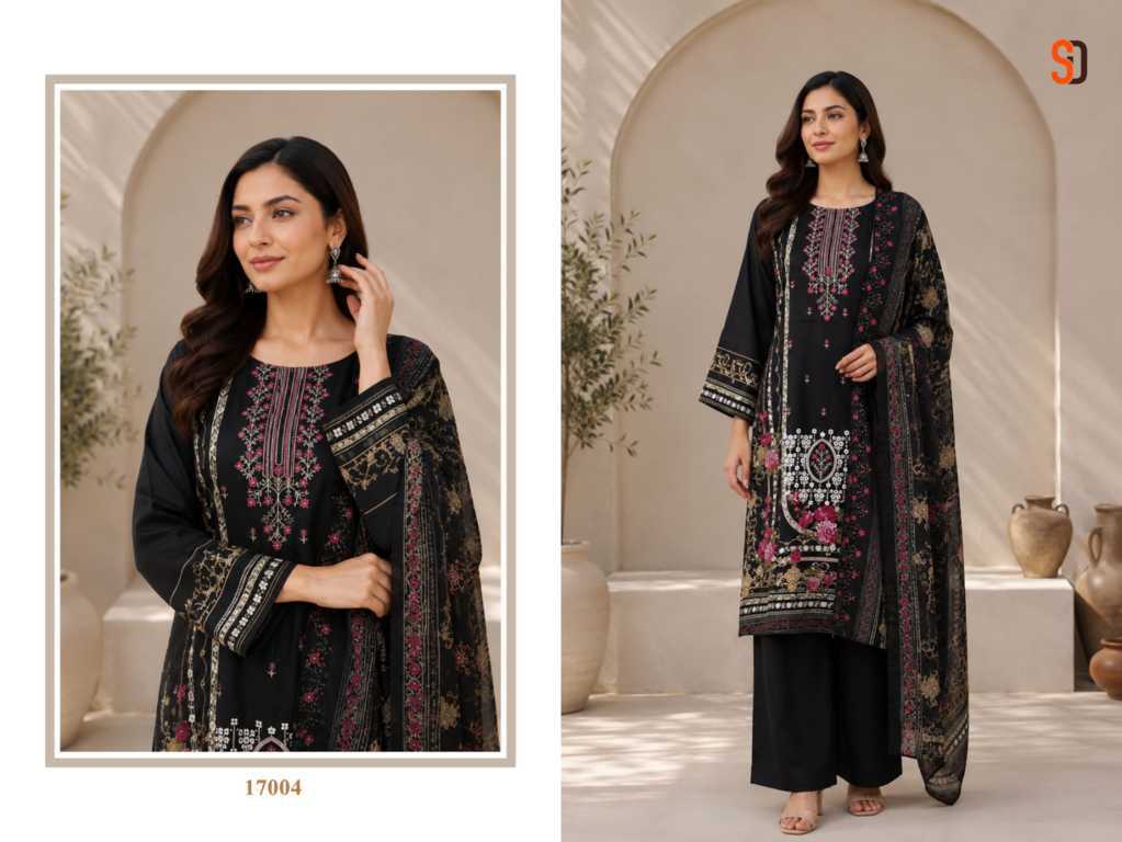 Shraddha Bin Saeed Lawn Collection Vol 17 Salwar Suit Catalog 6 Pcs (3) Shraddha Bin Saeed Lawn Collection Vol 17 Salwar Suit Catalog 6 Pcs - Image 4