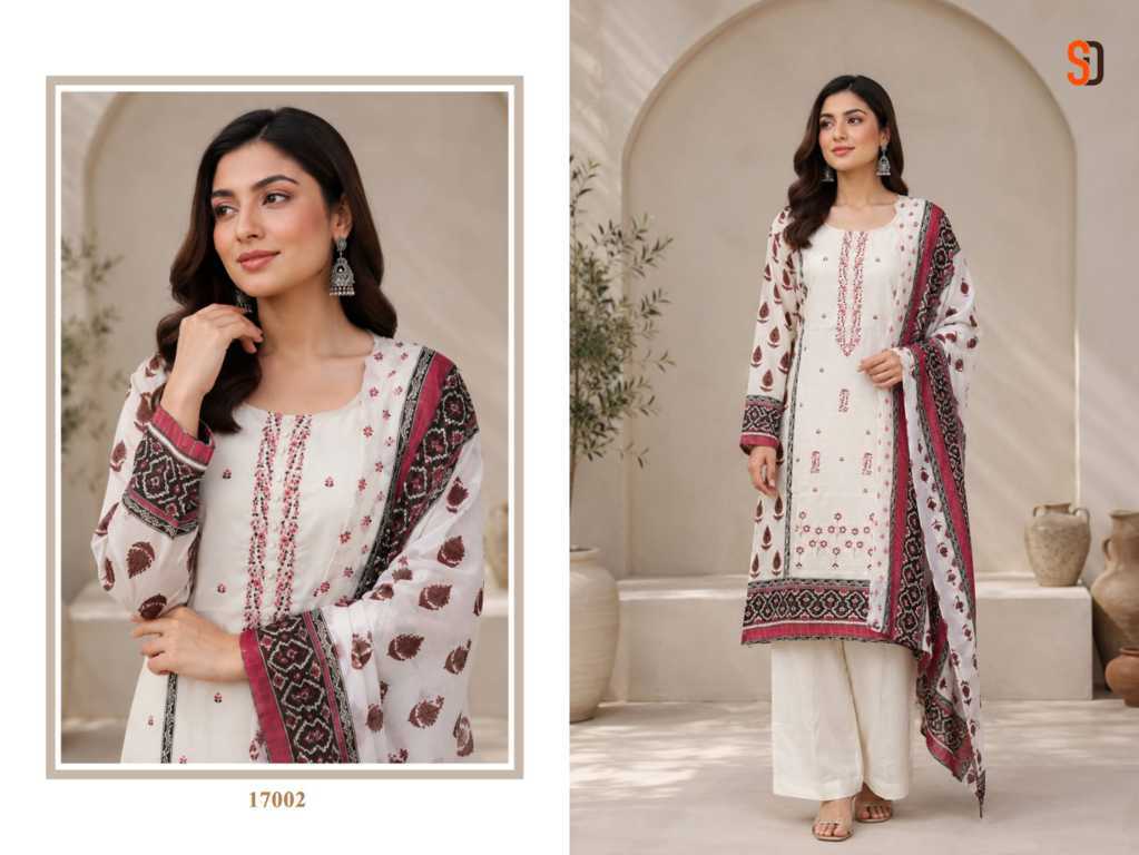 Shraddha Bin Saeed Lawn Collection Vol 17 Salwar Suit Catalog 6 Pcs (5) Shraddha Bin Saeed Lawn Collection Vol 17 Salwar Suit Catalog 6 Pcs - Image 6