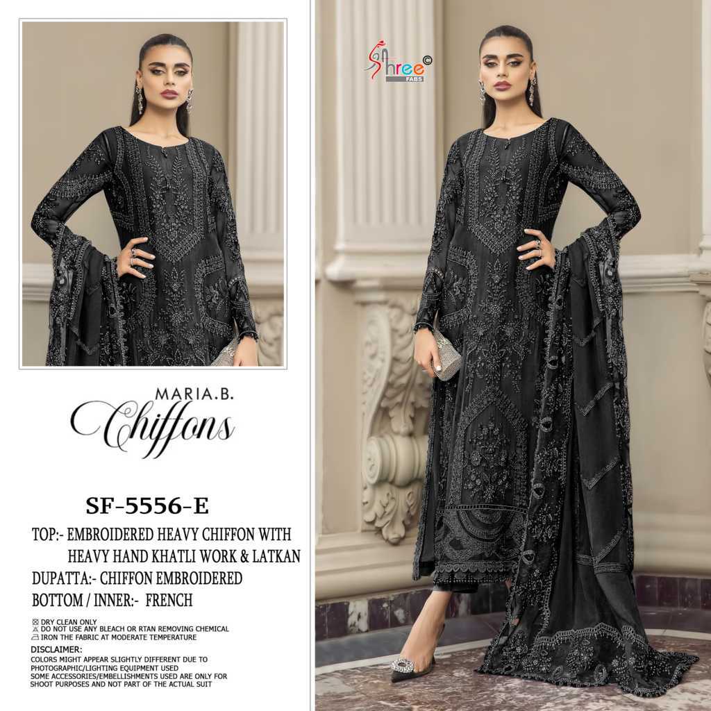 Shree Fabs Chiffons SF 5556 E-H Chiffon Salwar Suit Catalog 4 Pcs (2) Shree Fabs Chiffons SF 5556 E-H Chiffon Salwar Suit Catalog 4 Pcs - Image 3