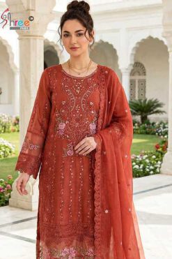 Shree Fabs Chiffons SF 5587 A D Chiffon Salwar Suit Catalog 4 Pcs 247x371 - Surat Fabrics