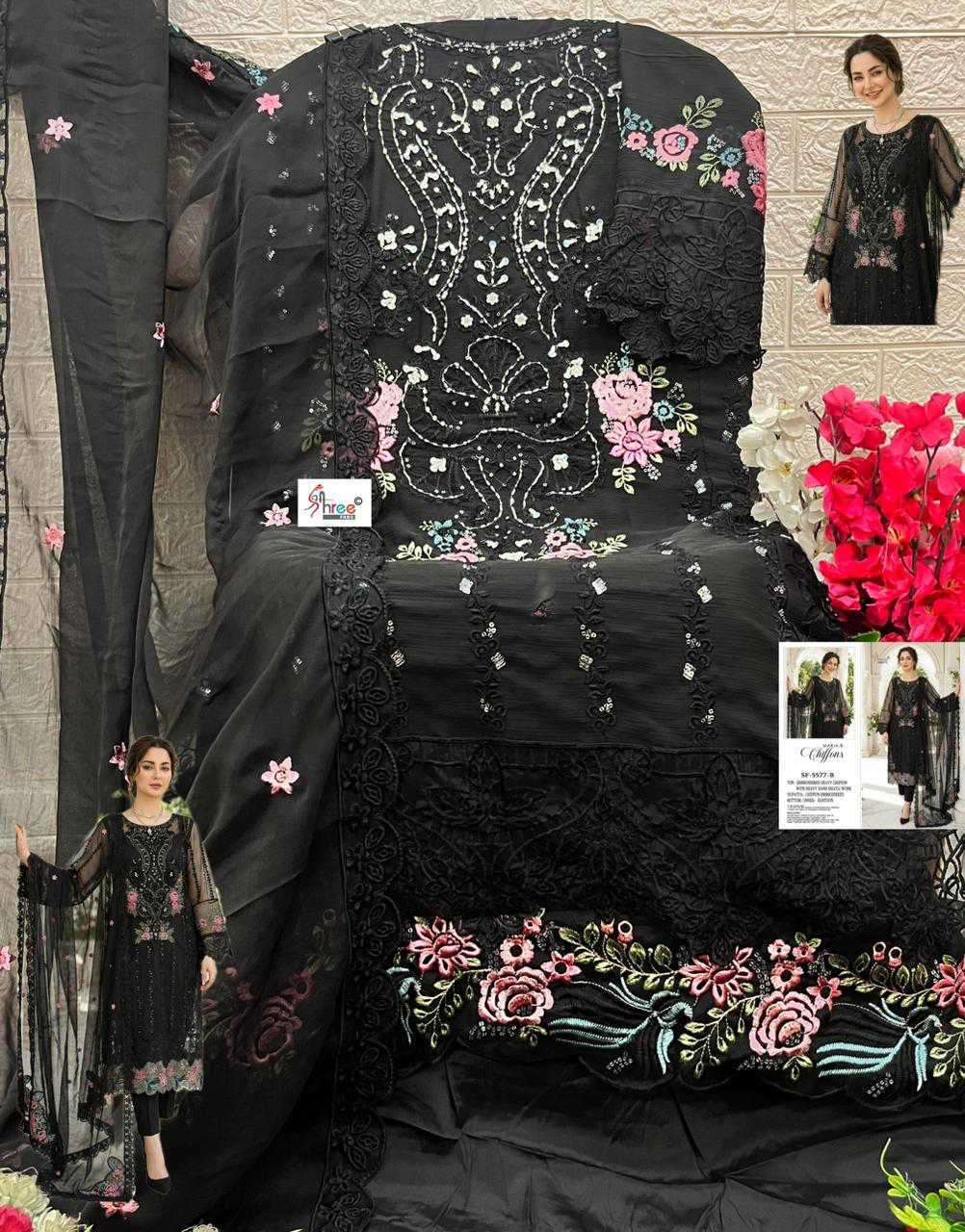 Shree Fabs Chiffons SF 5587 A-D Chiffon Salwar Suit Catalog 4 Pcs (6) Shree Fabs Chiffons SF 5587 A-D Chiffon Salwar Suit Catalog 4 Pcs - Image 7