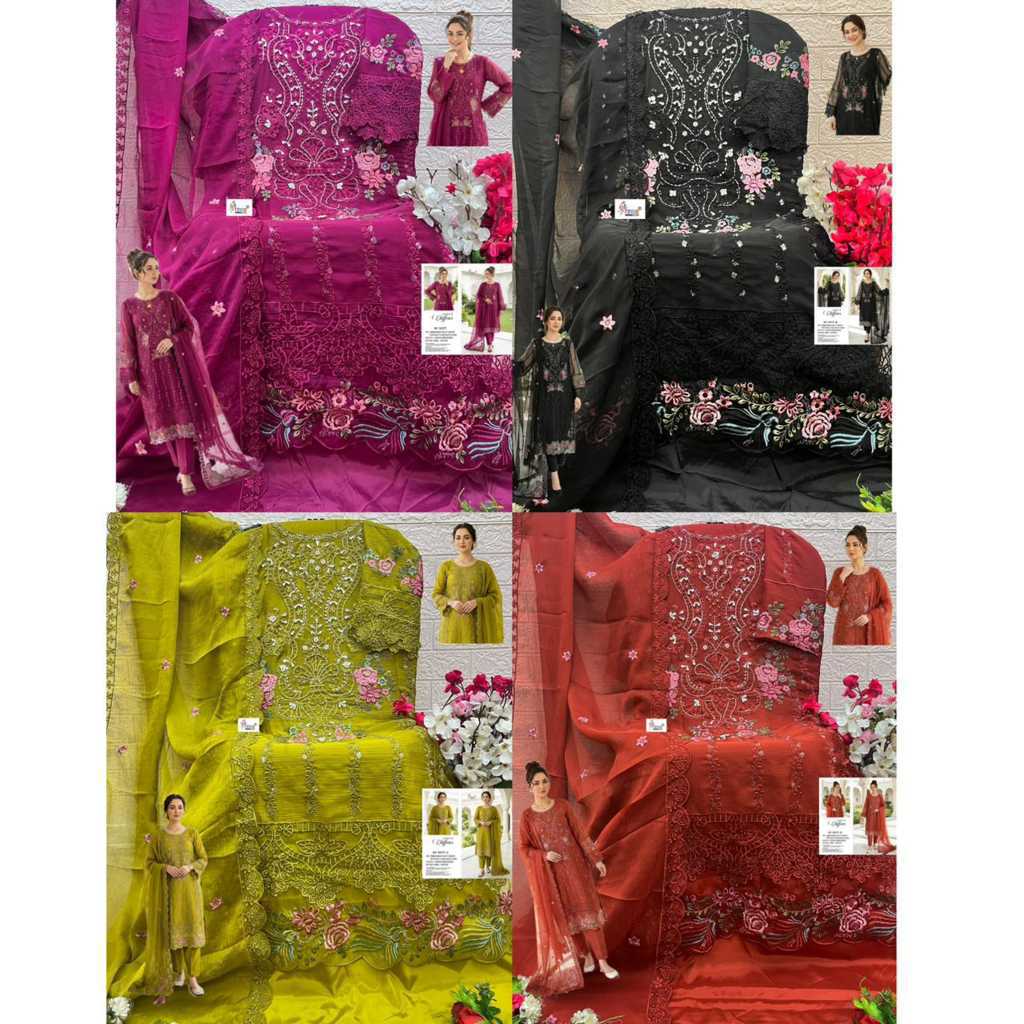 Shree Fabs Chiffons SF 5587 A-D Chiffon Salwar Suit Catalog 4 Pcs (9) Shree Fabs Chiffons SF 5587 A-D Chiffon Salwar Suit Catalog 4 Pcs - Image 10