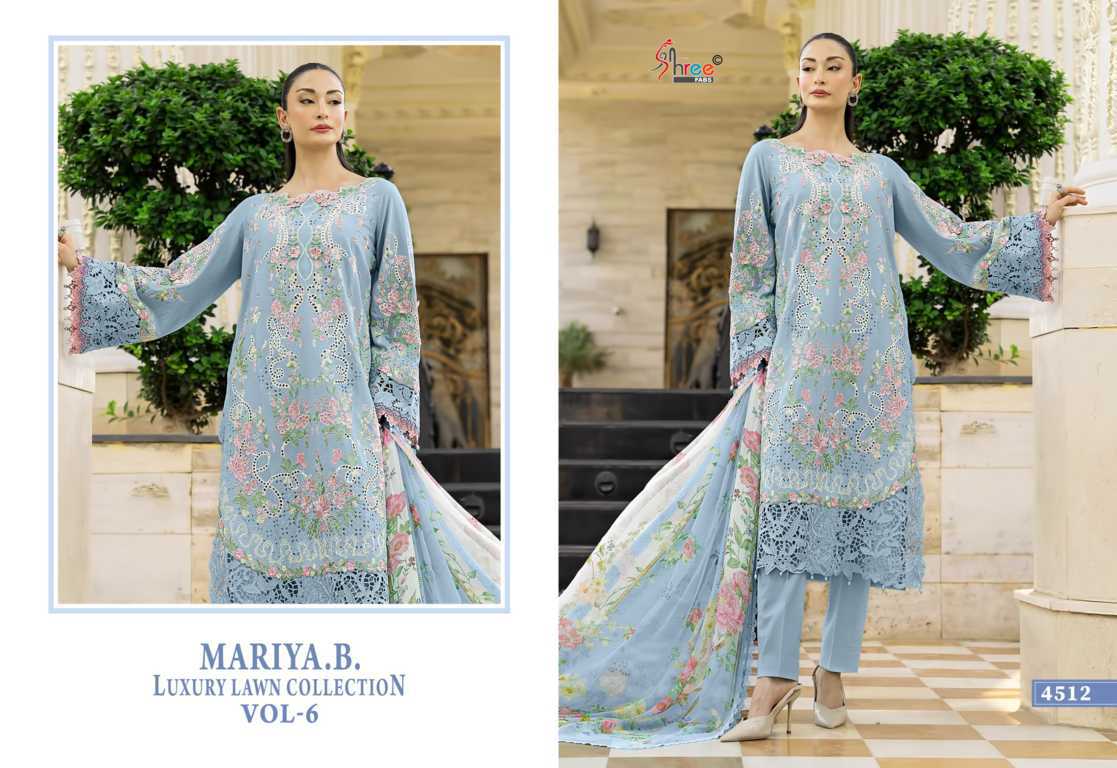 Shree Fabs Mariya B Luxury Lawn Collection Vol 6 Chiffon Cotton Salwar Suit Catalog 6 Pcs (2) Shree Fabs Mariya B Luxury Lawn Collection Vol 6 Chiffon Cotton Salwar Suit Catalog 6 Pcs - Image 3