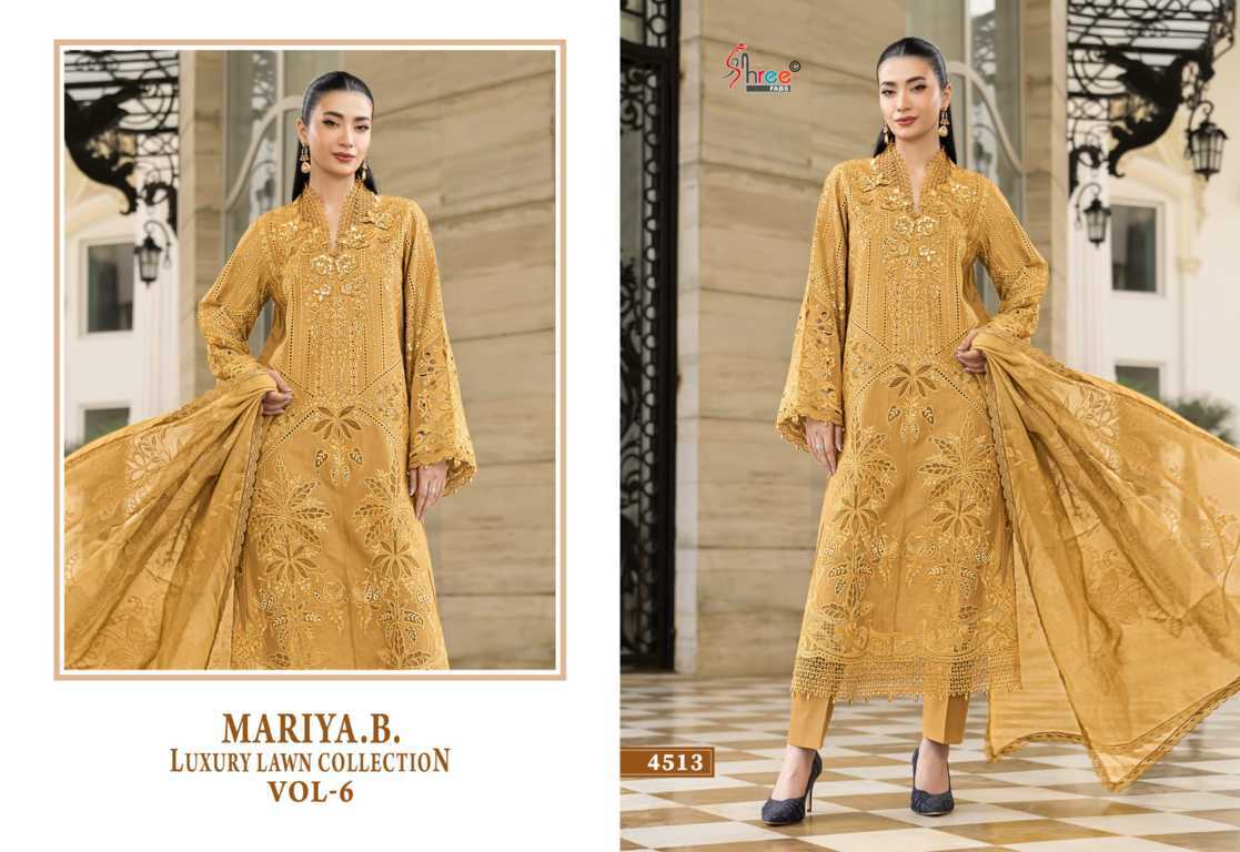 Shree Fabs Mariya B Luxury Lawn Collection Vol 6 Chiffon Cotton Salwar Suit Catalog 6 Pcs (3) Shree Fabs Mariya B Luxury Lawn Collection Vol 6 Chiffon Cotton Salwar Suit Catalog 6 Pcs - Image 4