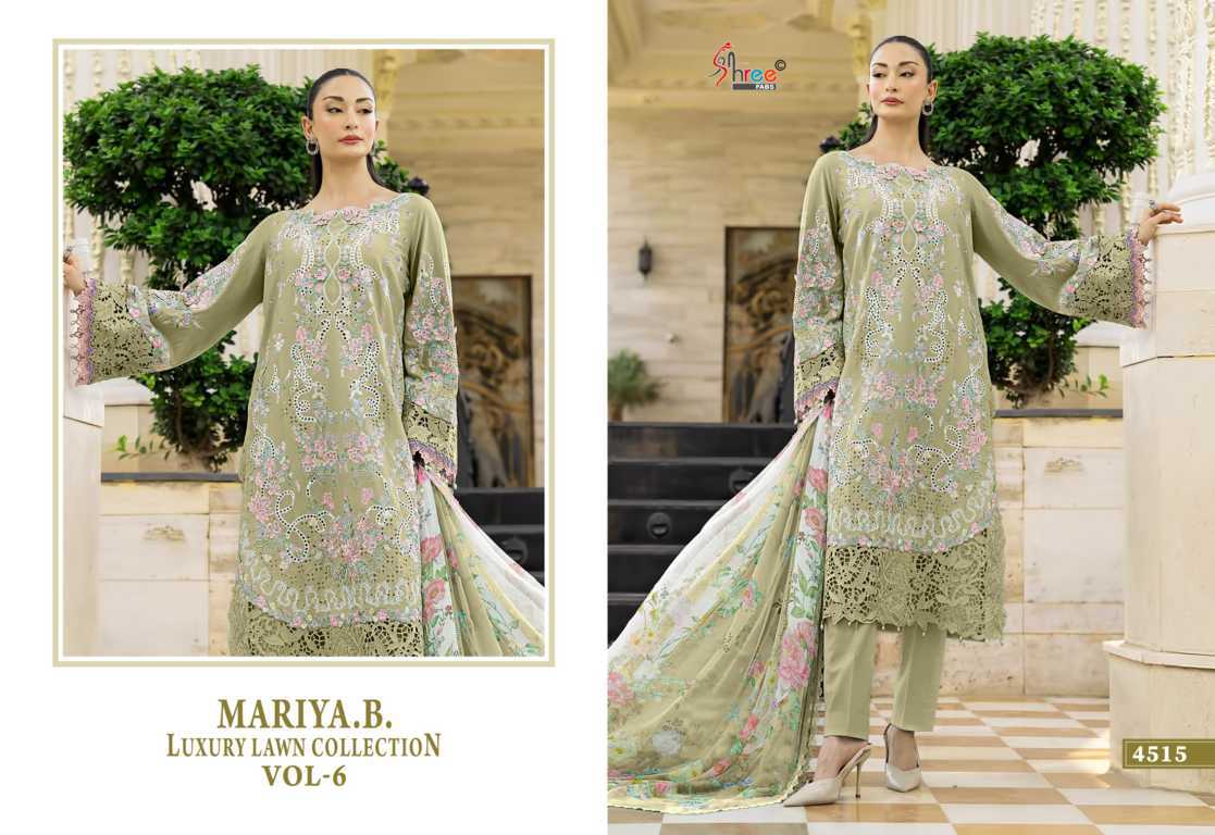 Shree Fabs Mariya B Luxury Lawn Collection Vol 6 Chiffon Cotton Salwar Suit Catalog 6 Pcs (5) Shree Fabs Mariya B Luxury Lawn Collection Vol 6 Chiffon Cotton Salwar Suit Catalog 6 Pcs - Image 6