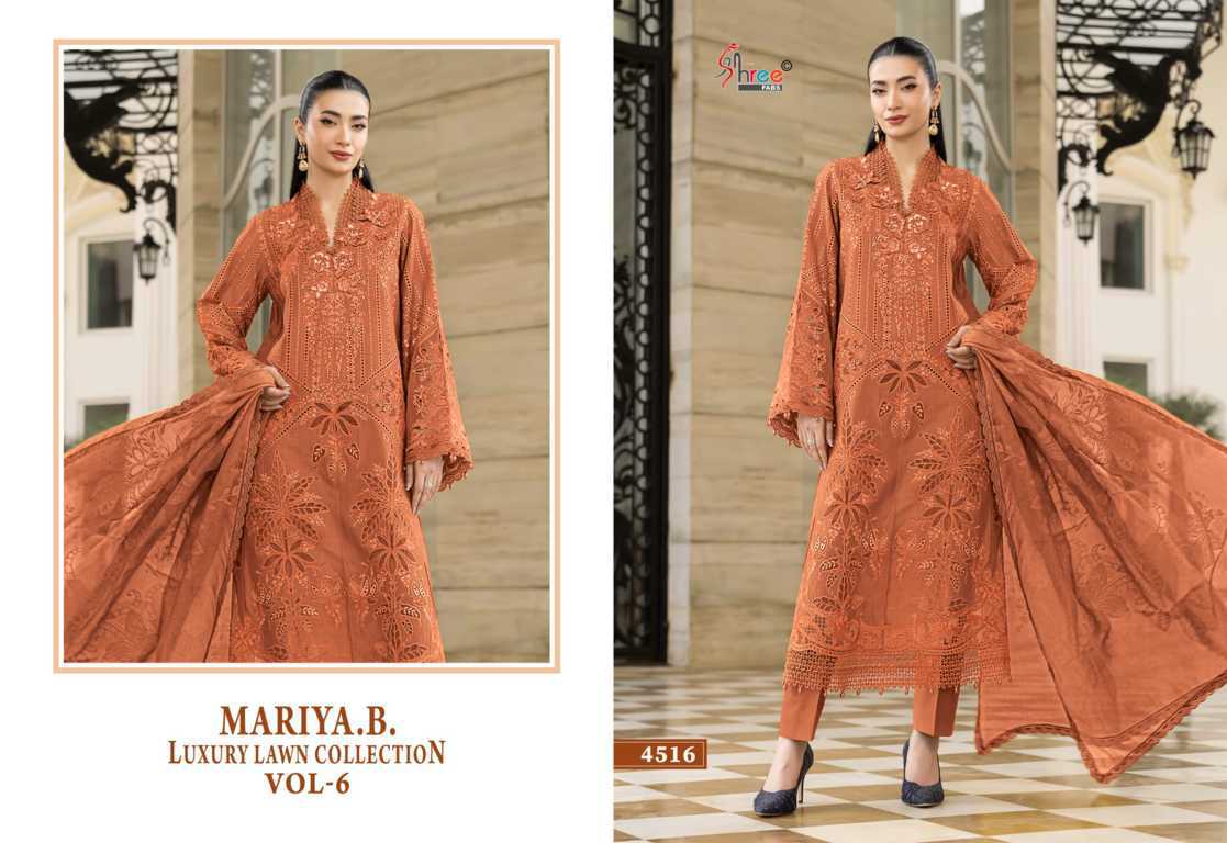 Shree Fabs Mariya B Luxury Lawn Collection Vol 6 Chiffon Cotton Salwar Suit Catalog 6 Pcs (6) Shree Fabs Mariya B Luxury Lawn Collection Vol 6 Chiffon Cotton Salwar Suit Catalog 6 Pcs - Image 7