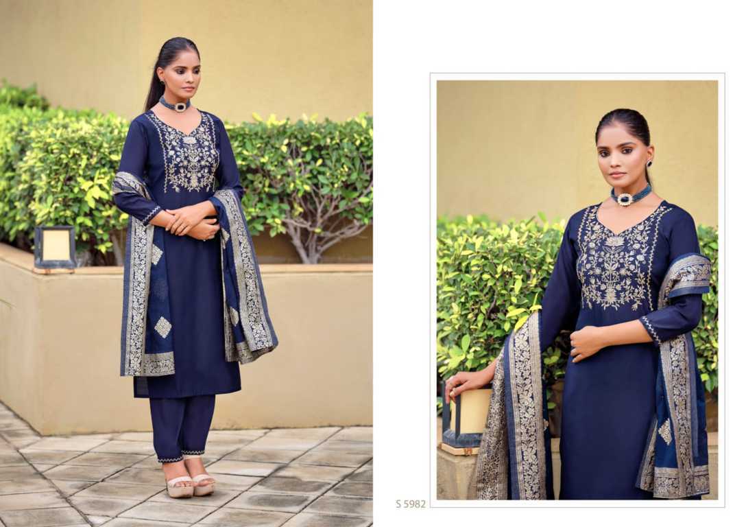 Subhash Poorva Silk Readymade Salwar Suit Catalog 4 Pcs (4) Subhash Poorva Silk Readymade Salwar Suit Catalog 4 Pcs - Image 5