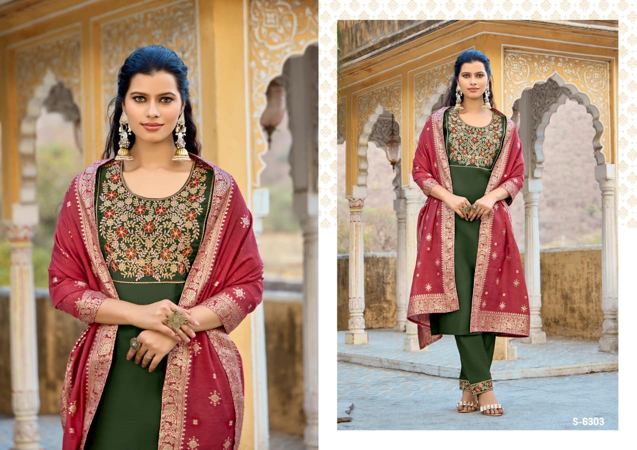 Subhash Sudiksha Silk Readymade Salwar Suit Catalog 4 Pcs (1) Subhash Sudiksha Silk Readymade Salwar Suit Catalog 4 Pcs - Image 2