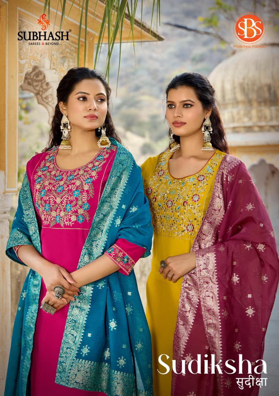 Subhash Sudiksha Silk Readymade Salwar Suit Catalog 4 Pcs (2) Subhash Sudiksha Silk Readymade Salwar Suit Catalog 4 Pcs - Image 3